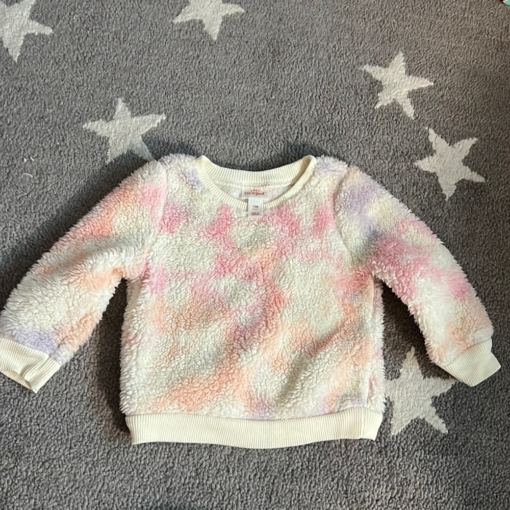 Baby girl cat & Jack fleece sweater